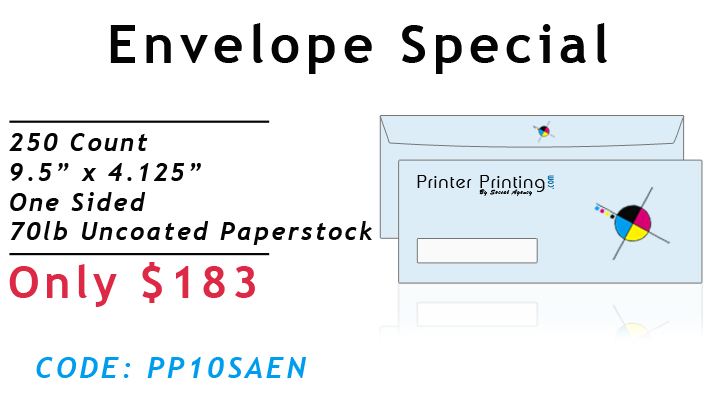 Envelope Printing Special